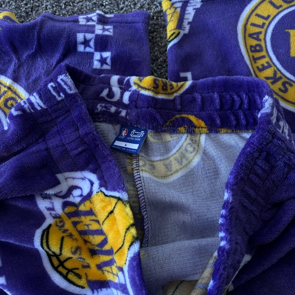 Lakers Pajama Fleece Pants - Picture 2 of 3